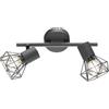 Fischer & Honsel Barra spot Ran | grigio opaco | L: 25 cm, larghezza 8 cm, A: 18 cm | 2 x E14 max. 40 Watt, lampadina esclusa | 22265