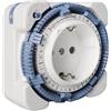 Theben 0270930 - Timer da presa analogico 27, colore: Bianco