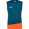 Rock Experience REML00341 Merlin Sleeveless T-Shirt 1484 Moroccan Blue+0630 Flame L
