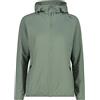 CMP - Giacca da donna in pile Grid Tech con cappuccio fisso, Mineral, 44