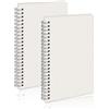 KUBDPQOR Quaderno Appunti, 2 Pezzi Quaderno A5, Taccuino 5.82'' x 8.18'' 160 Pagine, Quaderno Anelli con Copertina Impermeabile, Block Notes A5 Ideale per Studenti e Professionisti