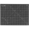 Elan Tappetino da Taglio A2 Nero, Piano da Taglio 45x60 cm, Tappetino Autorigenerante a 5 Strati, Tappeto Antitaglio PVC Riciclato, Cutting Mat A2