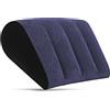 Prosixtoy Gonfiabile Cuscini per le Gambe - Cuscino Supporto Lombare Dormire Cuscino da Viaggio Gonfiabile,Materassino Campeggio Cuneo Cuscini Schienale Divano Cuscino Ginocchia Cuscino Posturale(Blu)