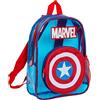 Marvel Capitan America, zaino per ragazzi, trasparente, facile da pulire, per scuola e spiaggia, Azzurro, taglia unica