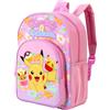 Pokémon Zaino per bambini di alta qualità, per la scuola, da viaggio, con tasca laterale in rete e tasca frontale con cerniera, Multicolore, 36.7cm (height), 26cm (width), 13cm (depth)