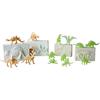 Simba 104342552 - Set di scavi a Forma di Dinosauro, 4 scheletri da Scavare, 2 x con Effetto Glow in The Dark Effetto, 6-8 cm, con Attrezzi, a Partire dai 3 Anni in su