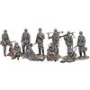 TAMIYA Militär 32602 1:48 Fig-Set Dt. fanteria (10), riproduzione fedele all'originale, kit di costruzione in plastica, per fai da te, modellini, assemblaggio, non verniciato, multicolore