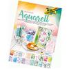 folia 48749 - Blocco a tema acquerello, 20 fogli, ca. 24 x 34 cm, 270 g/mq, colori assortiti in 20 diversi motivi - per creare biglietti, immagini di finestre e scrapbooking