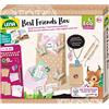 LENA 42833 Eco Craft Set Best Friends Box con 2 braccialetti dell'amicizia con perline e collane con ciondolo a forma di cuore, sacchetti regalo, biglietti regalo e libretto di accompagnamento Plant