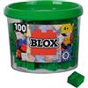 Simba Bausteine Blox, 100 mattoncini verdi per bambini dai 3 anni in su, confezione da 4 pezzi, di alta qualità, completamente compatibili con molti altri produttori, Verde