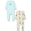 Name It Nbnocean 2p Tuta da Notte W/F Pagliaccetto, Bianco e Grigio, 80 Unisex-Adulto