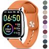 Vancle 20MM Watch Cinturino per Garmin Venu Sq Music/Venu Sq 2 Music/Venu Sq 2 /Venu Sq/Venu 2 /Venu 2 Plus,Silicone Cinturino per Uomo Donna