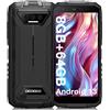 DOOGEE S41T [2024] Rugged Smartphone, 8GB +64GB Telefono Indistruttibile TF 1TB, 6300mAh Android 13 Telefono Cellulare, 13MP Tripla Fotocamera, 5.5 Pollici HD+, NFC/GPS / IP68 / IP69K Nero