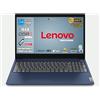 Lenovo Notebook, pc portatile i5 13420H 13th, DDR5 16Gb, Display notebook IPS FHD 15,6, SSD 512Gb, Wi-Fi, Bt, USB 3.2, Tastiera retroilluminata, fingeprint integrato, Win11 Pro, Blue Abyss