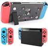 DLseego Custodia Protettiva Compatibile con Nintendo Switch, Accessori per Switch, Guscio Rigido per PC Trasparente con Morbida Copertura Joy-Con, Custodia Agganciabile, Design Antigraffio,Coniglietto