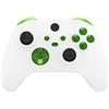 eXtremeRate Tasti Pulsanti Ricambio per Xbox Series X Controller Trigger LB RB LT RT Bumper Grilletti D-pad Pulsante ABXY per Xbox Series S Controller(Trasparente Verde)
