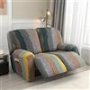 JORTUIO Copripoltrona Relax Reclinabile Elasticizzata, 1 2 3 posti Copridivano Poltrona Relax Antiscivolo Copertura Fodera per Poltrona Reclinabile con Tasca Sofa Protettore ( Color : #18 , Size : 2 seat (6pc