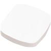 SagaSave Linee per friggitrice ad aria, 100 pezzi, 18 cm, rivestimento in carta pergamena perforata, antiaderente in carta oleata quadrata per forno (bianco non poroso)
