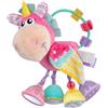 Playgro Unicorn activity rattle sonagli da 3 mesi, giocattoli da dentizione per neonati e bambini, sonaglio sensoriale non tossico.