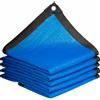 DGSFES Blu Rete Ombreggiante Con Occhielli,85% Tenda da Sole Traspirante per Esterno Vela Ombreggiante Impermeabile per Serra Balconi Patio Pergola,1X2m Telo Ombreggiante