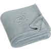 Playshoes Coperta in Pile, Coperta Neonato, Pile Bebè, Plaid in Pile, Versatile Coperta Coccolone per Bambini e Bambine, 75 x 100 cm, con Ricamo ad Orso, Grigio