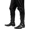 Boland 81994 - Copristivali Striker, nero, accessorio per costume da pirata, bucaniere, moschettiere o medievale, accessorio per costumi di carnevale