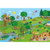 Schmidt Spiele- Sendung mit der Maus Mouse Puzzle da 100 Pezzi per Bambini Il Topo, nel Parco Giochi, Multicolore, 56395