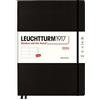 LEUCHTTURM1917 367606 - Agenda settimanale Master (A4+) 2024, 12 mesi, nero, inglese
