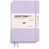 LEUCHTTURM1917 Paperback B6+ 371013 - Agenda settimanale 2025, copertina rigida, 12 mesi, a righe, colore: Lilla