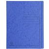 Exacompta - Rif. 39992E - Cartoncino da 25 cartelline a lamella stampate Iderama in carta lucida 355 g/m², con certificazione FSC®, dimensioni 24 x 32 cm, per documenti formato A4, colore blu