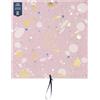 BusyB Busy B - Calendario da parete grande per la famiglia 2025 - Design Spray Rosa con 5 colonne e tasche portaoggetti - Calendario mensile 2025 per famiglie impegnate con adesivi colorati