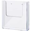 helit H2350102 - Portadepliant da parete the help wall DIN A5 | Trasparente in formato verticale, per volantini, opuscoli e documenti