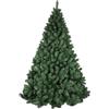 Megashopitalia Albero di natale Pino 150 180 210 240 270 CM SUPER FOLTO REALISTICO VERDE NATALE (210CM)