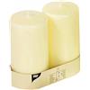 Papstar, Set di Candele cilindriche, ø 80 x 150 mm, 2 pz.