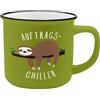 GRUSS & CO Gruss und Co 45785 Tasse mit Spruch Chiller, New Bone China Porzellan, 35 cl