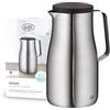 alfi Studio TT 1,0 l, in Acciaio Inox, Thermos a Doppia Parete in Acciaio Inox Opaco, Mantiene Caldo 12 Ore, Freddo 24 Ore, Chiusura a Vite, Apertura Grande, Thermos, Lavabile in lavastoviglie, Senza