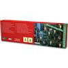 Konstsmide Catena LED per albero di Natale, One String, 16 diodi ambrati scintillanti, 4,5 V, interni, cavo verde - 1129-020