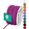 Halbach Seidenbänder Cordoncino di alta qualità (rosa), larghezza 4 mm, lunghezza 25 m, prodotto in Germania e certificato Öko-Tex, cordoncino in raso lucido in acetato