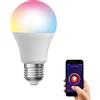 KOZII - Lampadina LED connessa SMD E27 A60, 9 W, lampadina LED E27, dimmerabile di colore e luminosità
