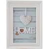 Zep Cornice portafoto, Legno, Bianco, 10 x 15 x 2.3 cm