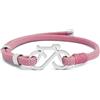 Aloha Bracciale Bici Corsa Gravel Bike Mountain Bike Idea regalo Uomo Donna Regolabile Acciaio (Rosa)