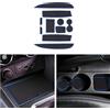 CDEFG Compatibile con Renault Clio 4 2013-2019, Tappetino Antiscivolo Antipolvere Antigraffio Tappetini in Gomma Portabicchieri per Interni Auto Accessori (Blu)