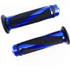 SFONIA 2pz Manopole Manubrio Moto Impugnatura 22MM 7/8 Gomma Antiscivolo Universale per Moto Scooter Quad Cruiser Off Road (Blu)