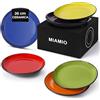 MIAMIO - Set di piatti/Set di stoviglie in ceramica stoneware - Collezione Le Papillon (Misto, 26 cm)