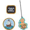 Lässig Set di ciondoli e toppe (3 pezzi) con chiusura a scatto/School Patches Set Pirates