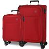 MOVOM Atlanta Set di valigie, taglia unica, rosso, Taglia unica, Set di valigie