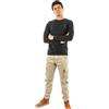 Timberland Uomo T-Shirt a Maniche Lunghe Slim Fit con Logo Ricamato, Nero, S