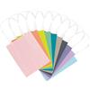 folia 21219/10 - Sacchetti di Carta Kraft Sacchetti Regalo, 10 Pezzi, Circa 12 x 5,5 x 15 cm, Colori Assortiti - per bricolage, Decorazioni e Regali