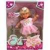 Simba Evi Love Ballet School, bambola in dolce vestito da ballerina con asta, corpo completamente mobile, bambola da gioco da 12 cm, dai 3 anni in su