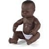 Miniland- Newborn Doll Dolls Neugeborene,Neugeborener Bambola Neonato Africano, Colore ['Marrone'], NWBNBB